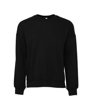 Bella + Canvas Sweat-shirt unisexe en polaire éponge à épaules tombantes pour adultes (DTG Noir) - UTBC5063