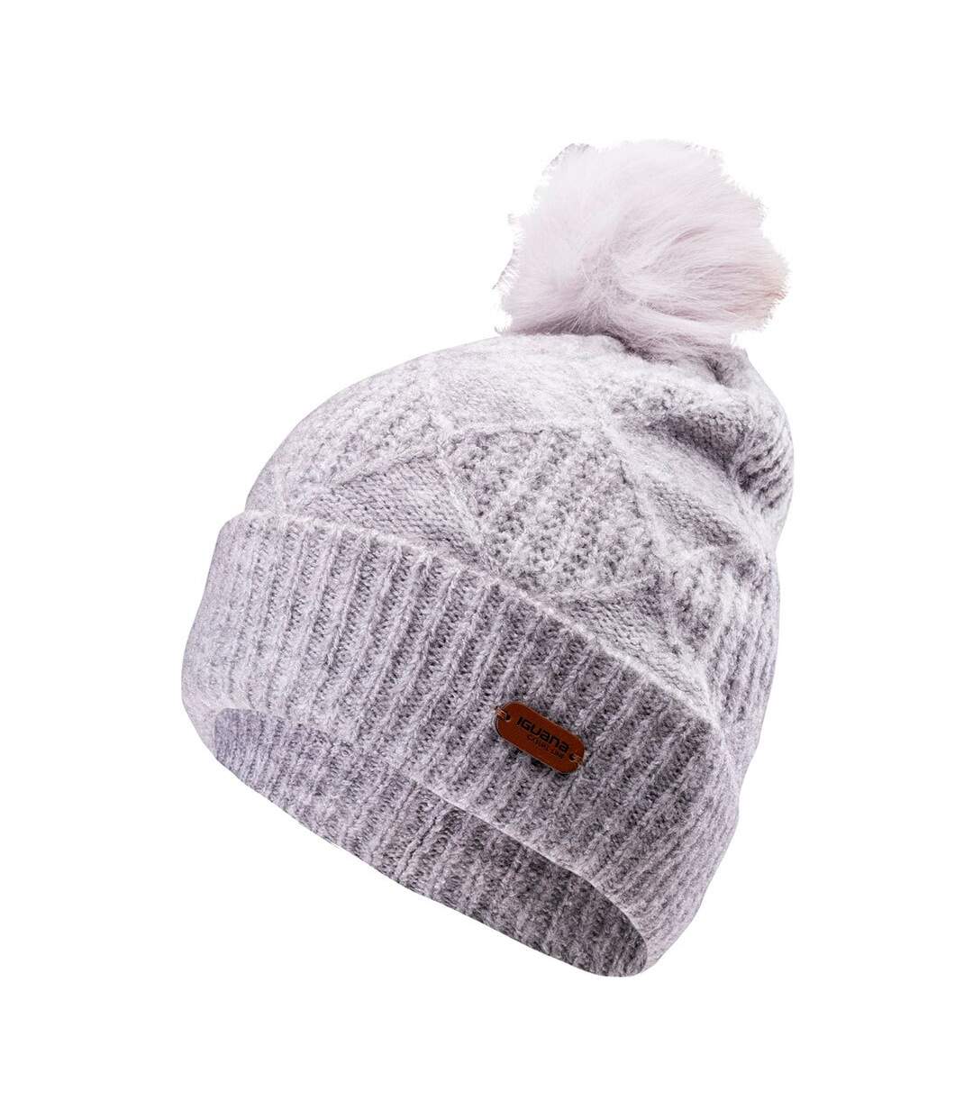 Womens/ladies carlan beanie grey melange Iguana