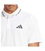 Polo Motif/style 3 Rayures Homme Blanc Noir Adidas-4