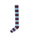 Chaussettes De Foot Motif/style Rayures Contrastées Homme Bordeaux Bleu Ciel Sondico-3