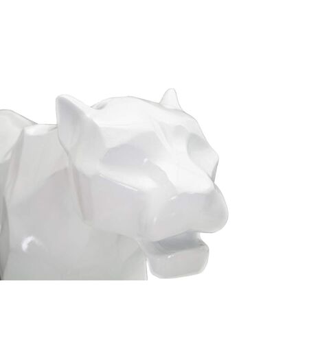 Statuette Déco en Résine Panthère 70cm Blanc
