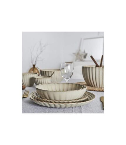 Lot de 6 Assiettes Creuses Vlora 25cm Beige