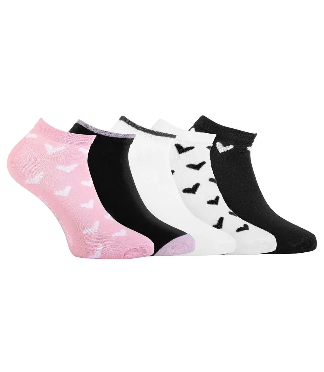 Lot de 5 paires de chaussettes courtes femme à motif PC 0375 pack B Pierre Cardin-1