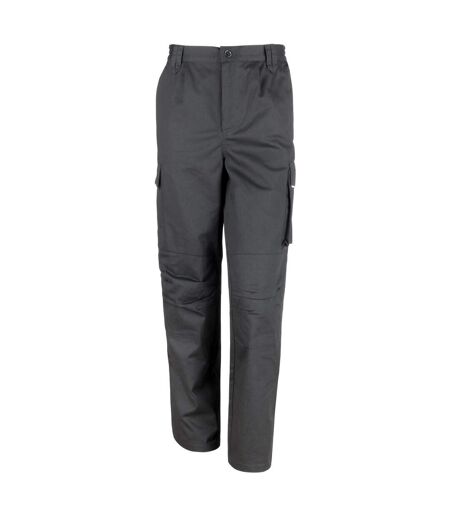 Mens Action Trousers Black WORK-GUARD By Result