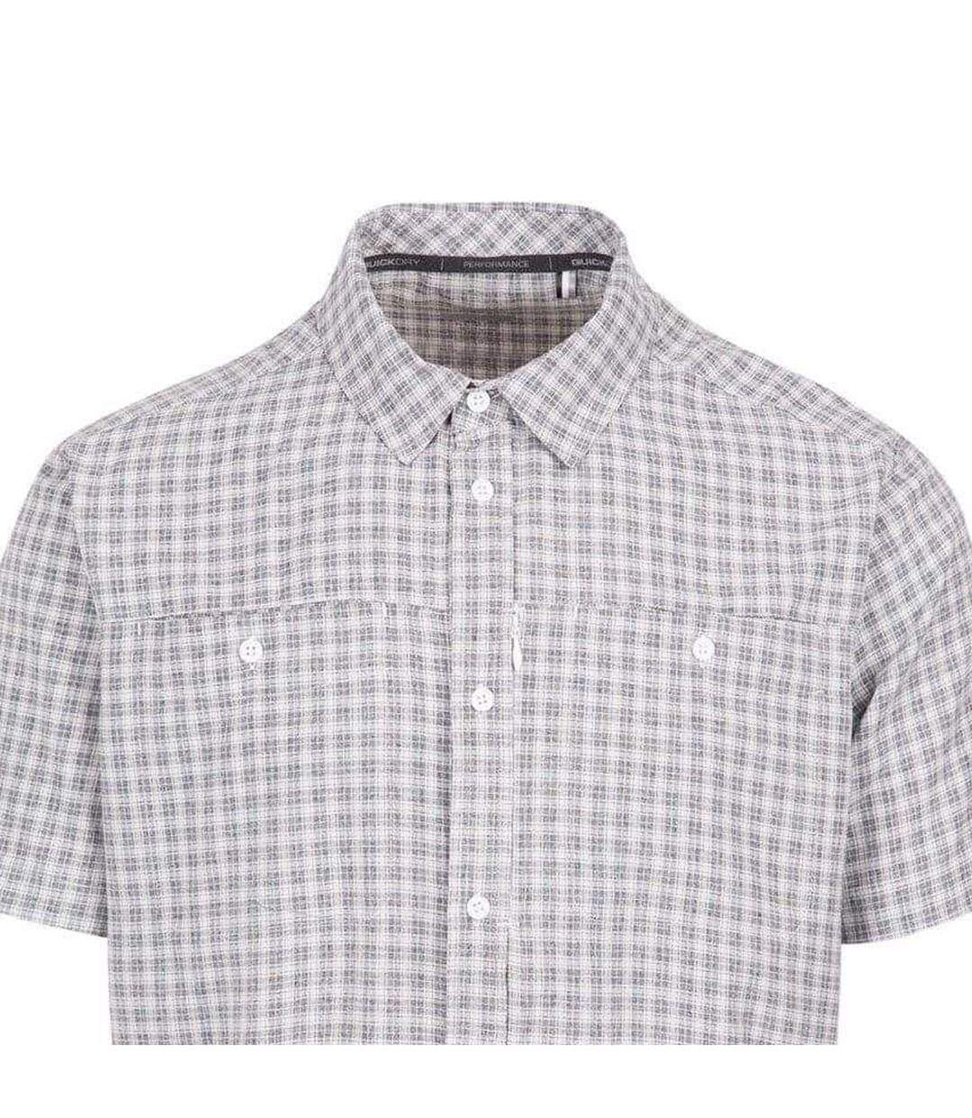 Mens Gilcrux Short-sleeved Shirt White Trespass-3