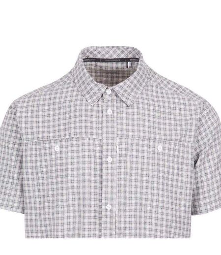 Mens Gilcrux Short-sleeved Shirt White Trespass