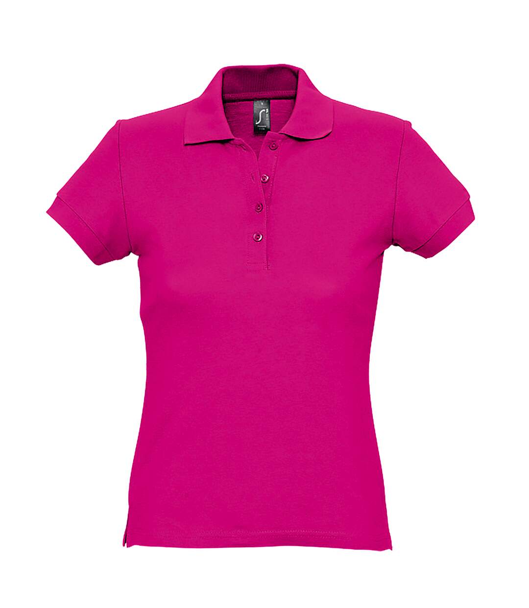 Passion polo 100% coton à manches courtes femme fuchsia SOLS