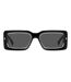 Mens Rectangular Sunglasses 52cm Black Grey DSquared2-4