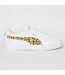 Womens/ladies Jada Platform Trainers White Leopard Puma-1