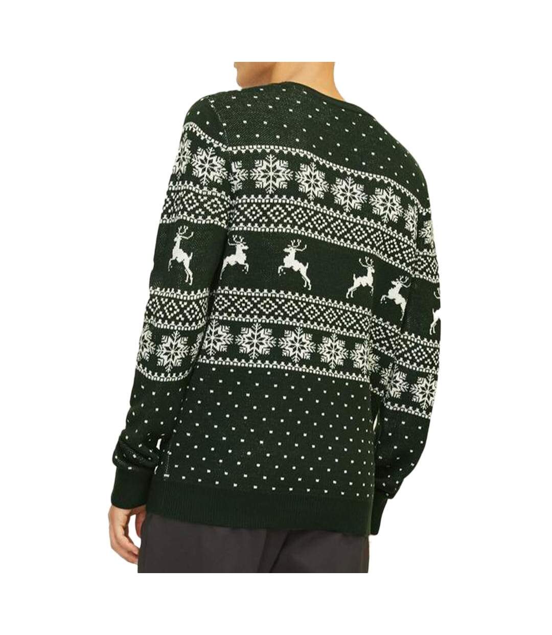 Pull de noel vert homme jack & jones xmas gabriel-2