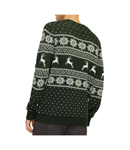 Pull de noel vert homme jack & jones xmas gabriel
