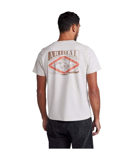 Mens jacob relaxed fit t-shirt light beige Animal