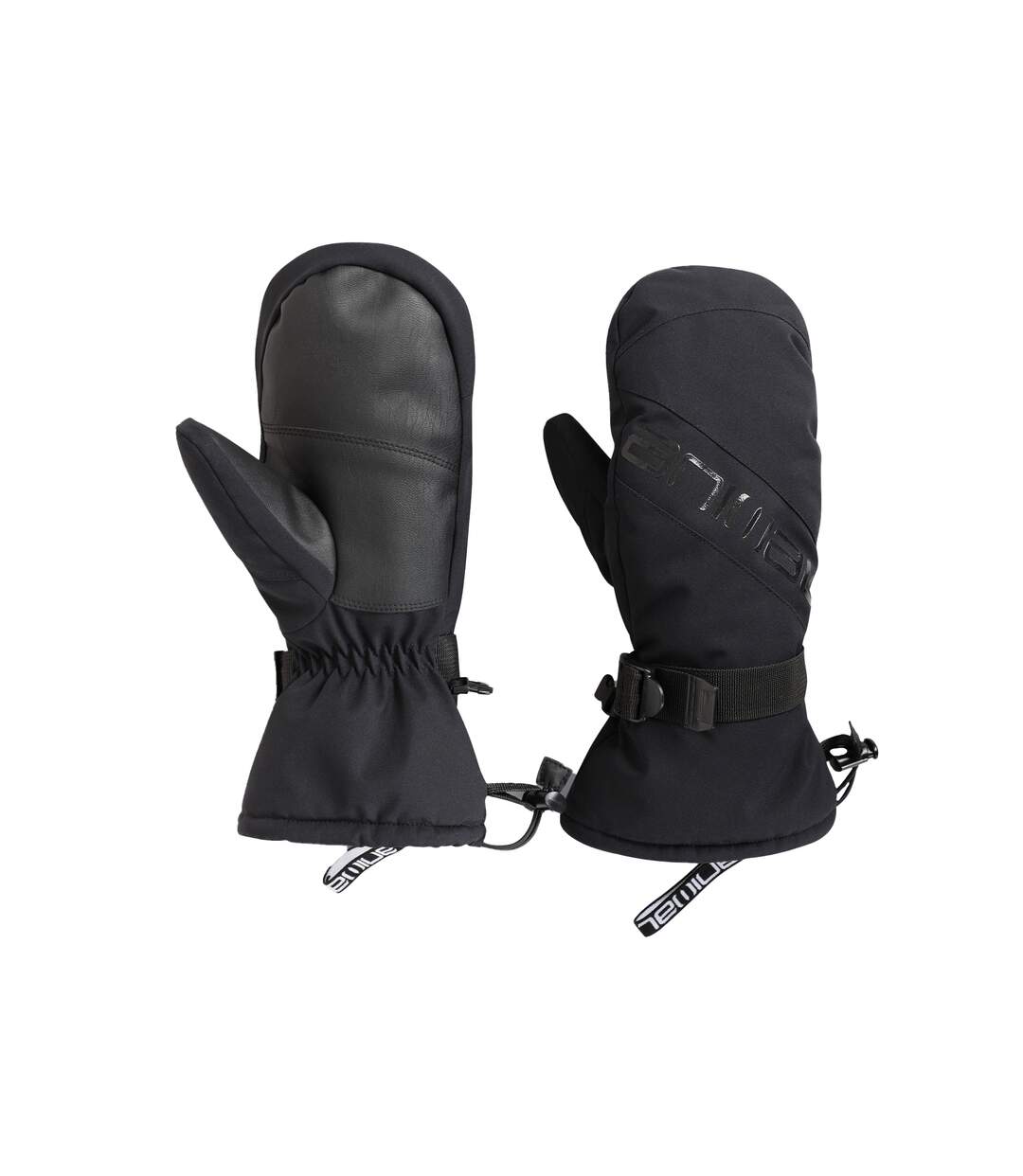 Mens snowstorm ski gloves jet black Animal