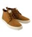Mens Carlo Canvas Mid Cut Trainers Tan Toms-1