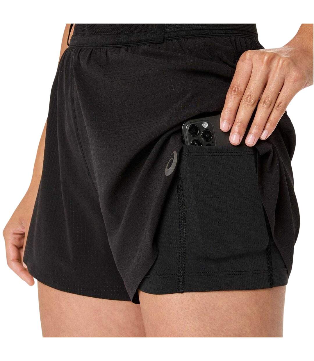 Short De Course Motif/style Logo Femme Noir Asics-4