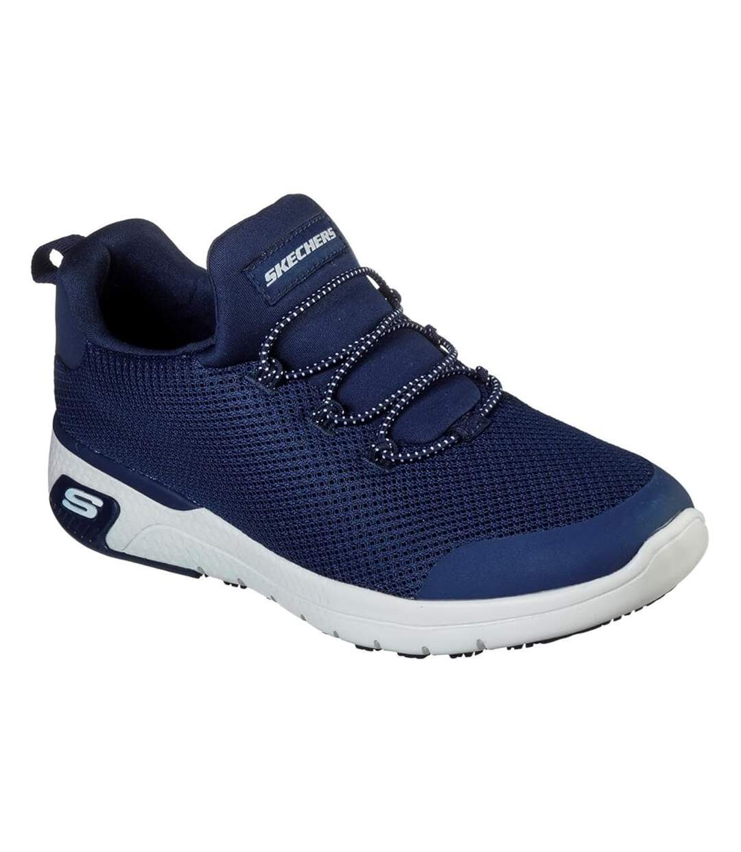 Womens/ladies Marsing-waiola Sr Safety Shoes Navy White Skechers-1