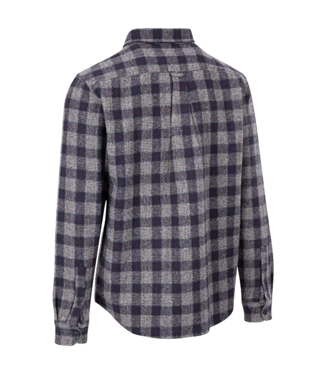 Chemise Manches Longues Motif/style À Carreaux Portlaw Homme Gris Bleu Trespass-2