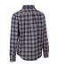 Chemise Manches Longues Motif/style À Carreaux Portlaw Homme Gris Bleu Trespass-2
