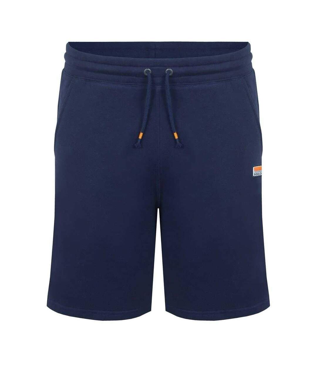 Mens Cotton Blend Sweat Shorts Navy SoulCal-1