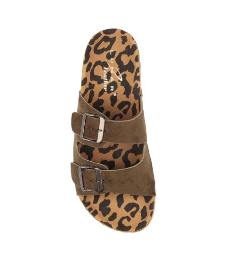 Sandales Pecan Femme Vert De Gris Lunar