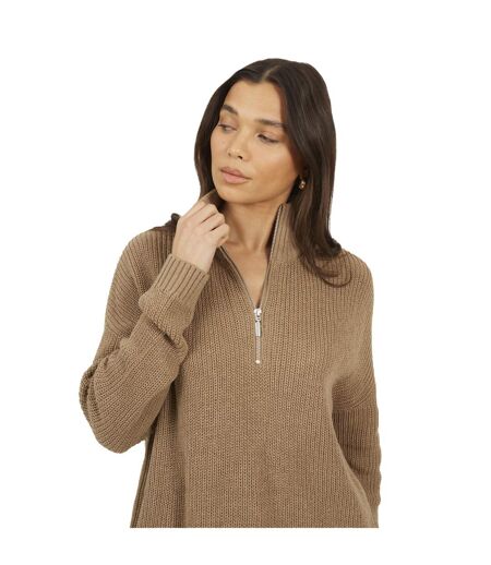 Pull Femme Marron Clair Brave Soul