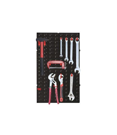 Panneau Mural Rangement Outils 48cm Noir