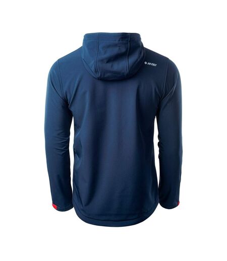 Veste Softshell Caen Homme Bleu Marine Orange Rouge Hi-Tec