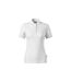 Womens/ladies Resist Heavyweight Polo Shirt White Rimeck-2