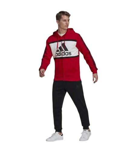 Veste À Capuche Homme Rouge Adidas