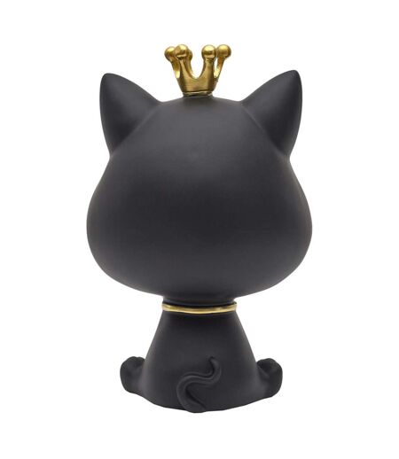Vide-Poche Statue Chat 25cm Noir