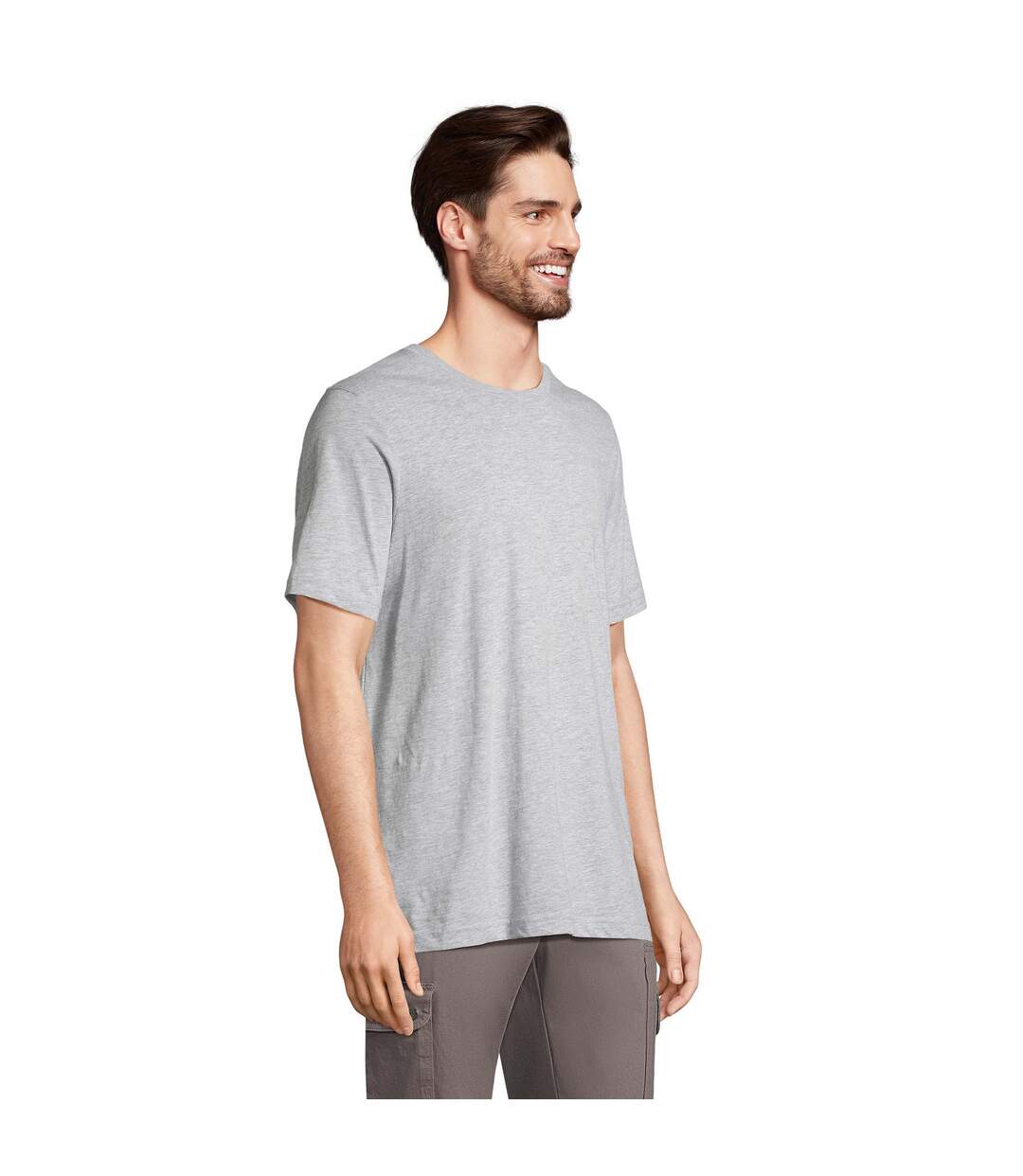 T-shirt Tuner Adulte Gris Clair Chiné SOLS-1