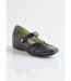 Ballerines largeur confort cuir scratchées-1