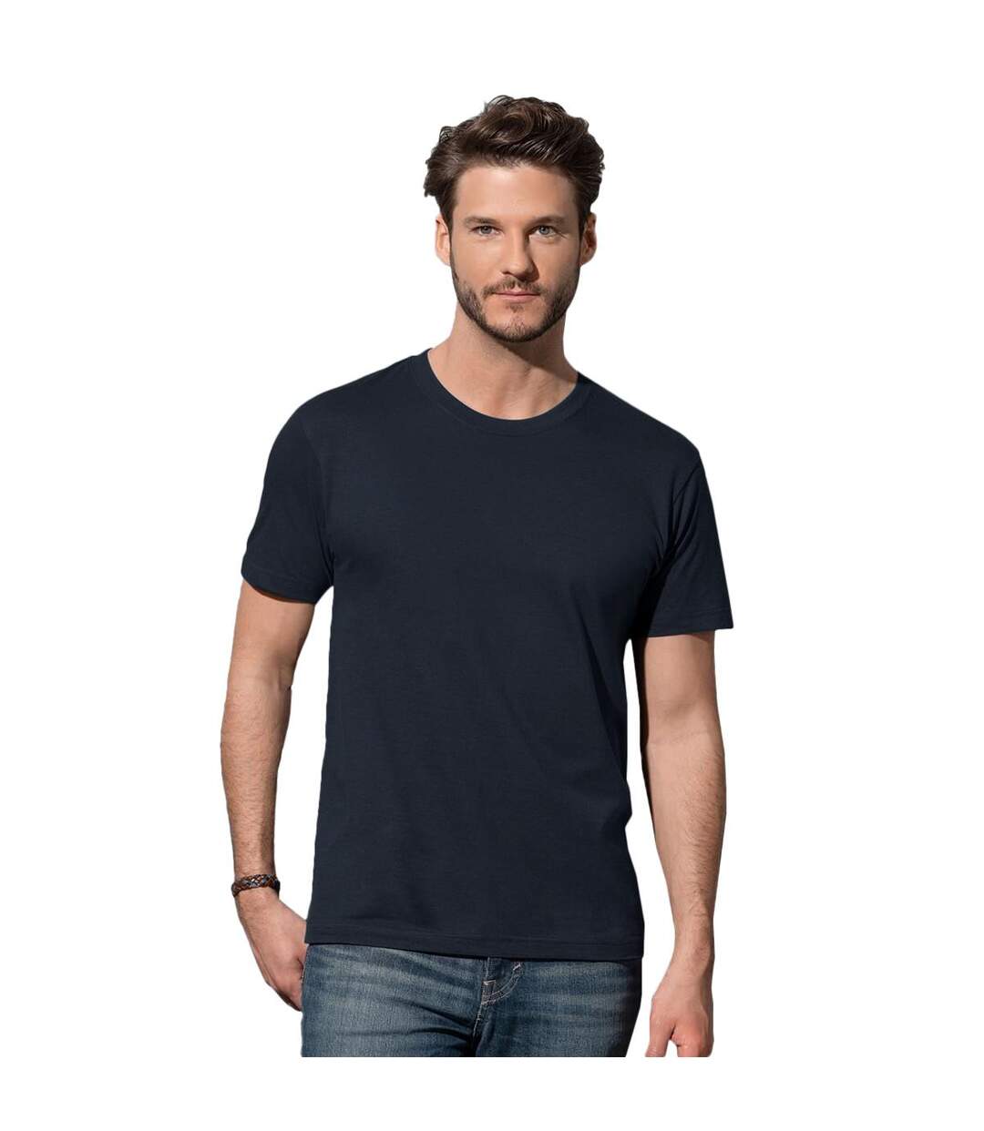T-shirt Confortable Homme Bleu Nuit Stedman-1