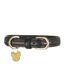 Leather padded dog collar xs neckline: 29cm-34cm black Digby & Fox