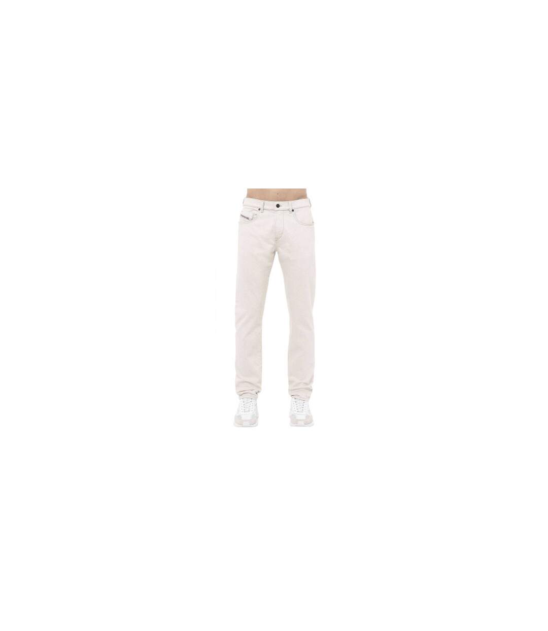 Mens 2019 D-strukt Denim Mid Rise Slim Jeans White Diesel-1