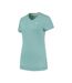 Womens/ladies V Neck Regular T-shirt Blue K-Swiss-1