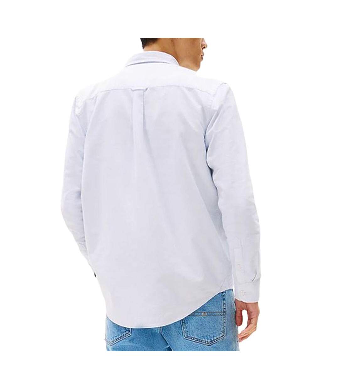 Chemise bleu clair homme tommy hilfiger oxford-2