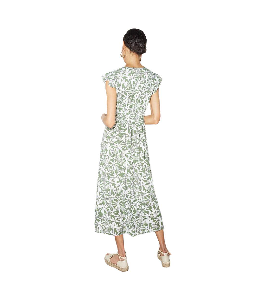 Robe mi-longue safari femme vert Dorothy Perkins-2