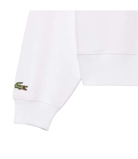 Sweat À Capuche Motif/style Imprimé Graphique Femme Blanc Lacoste