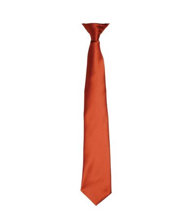 Premier Colors Mens Satin Clip Tie (Fuchsia) (One Size)