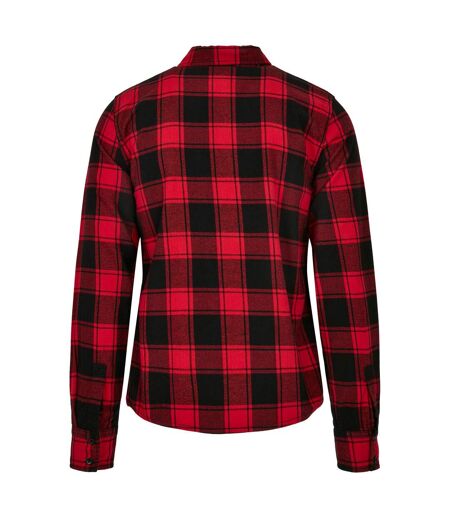 Chemise Motif/style À Carreaux Homme Rouge Noir Build Your Brand