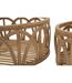 Lot de 3 Plateaux Décoratifs en Rotin Fuji 50cm Naturel-3