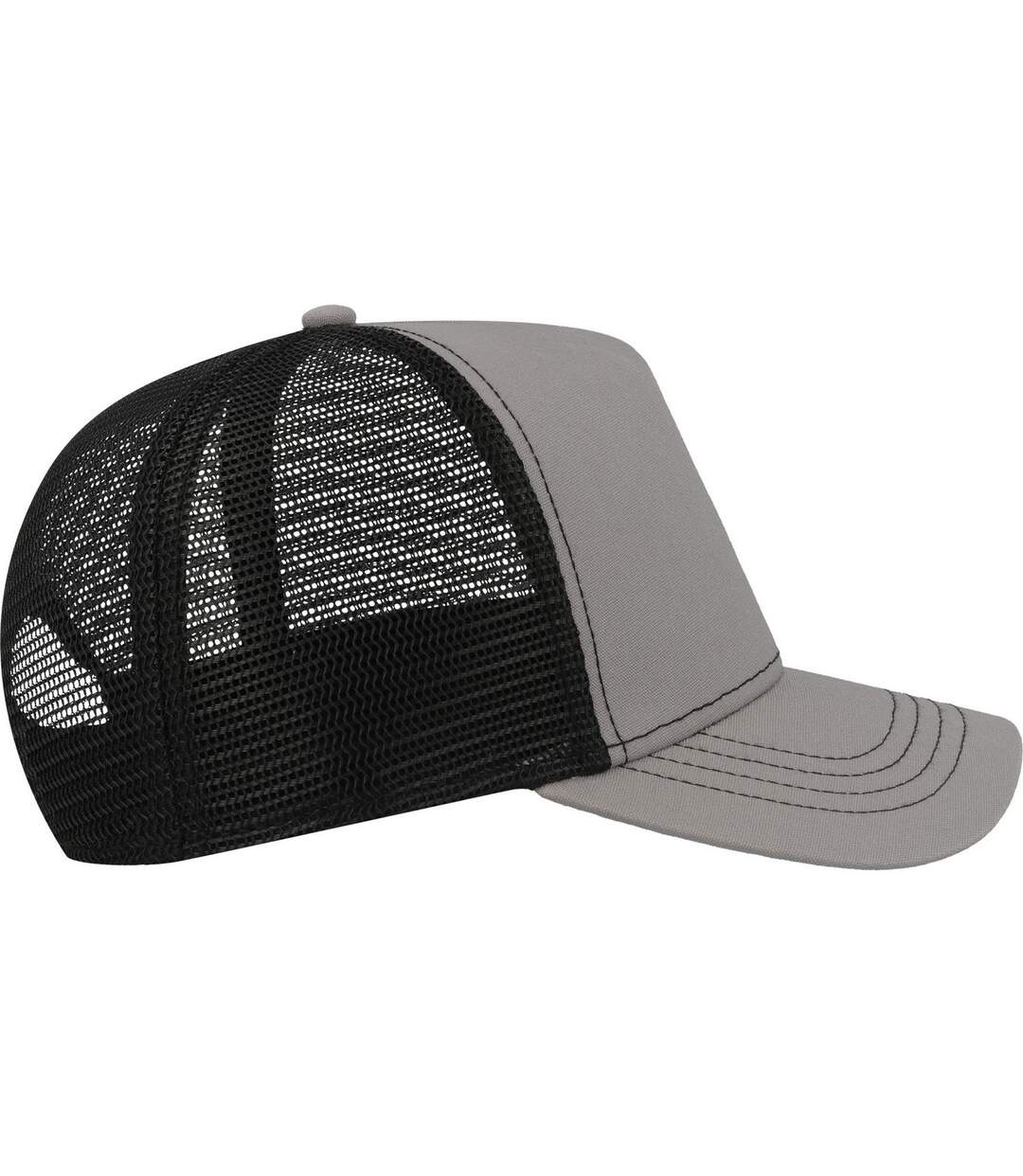 Casquette trucker rapper adulte gris / noir Atlantis-3