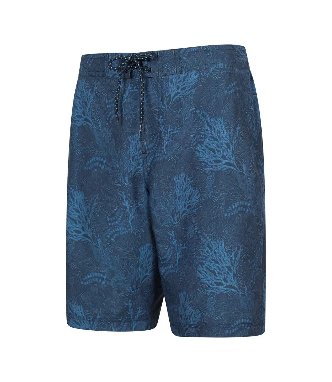 Boardshort À Taille Élastiquée Motif/style Océan Homme Bleu Marine Imprimé Mountain Warehouse-3