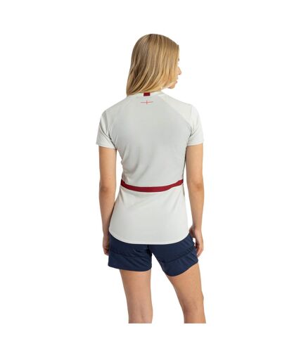 Umbro - T-shirt 23/24 - Femme (Blanc cassé / Métal / Rouge sang) - UTUO1790