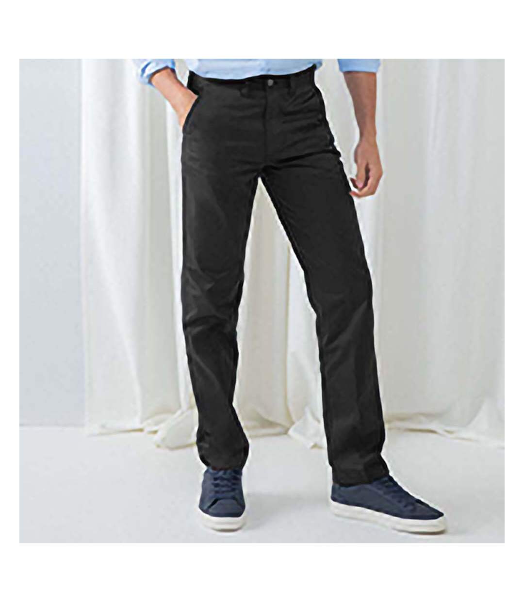 Pantalon Chino Hommes Noir Henbury-1