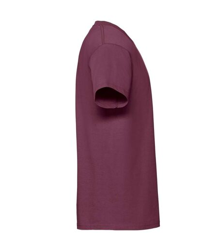 T-shirt Hommes Bordeaux Fruit Of The Loom