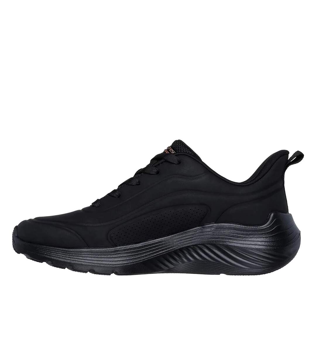 Womens/ladies Bobs Sport Squad Waves Trainers Black Skechers-2