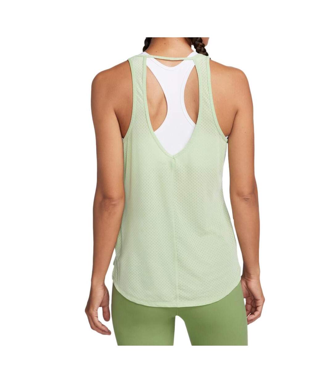 Débardeur Vert Femme Nike Breathe - L