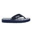 Womens/ladies Catarina Striped Flip Flops Navy White Regatta-3